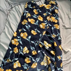 Floral maxi skirt